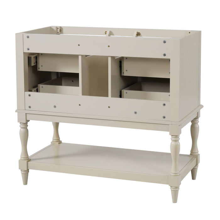 Modern Bathroom Vanity Cabinet With 4 Drawers