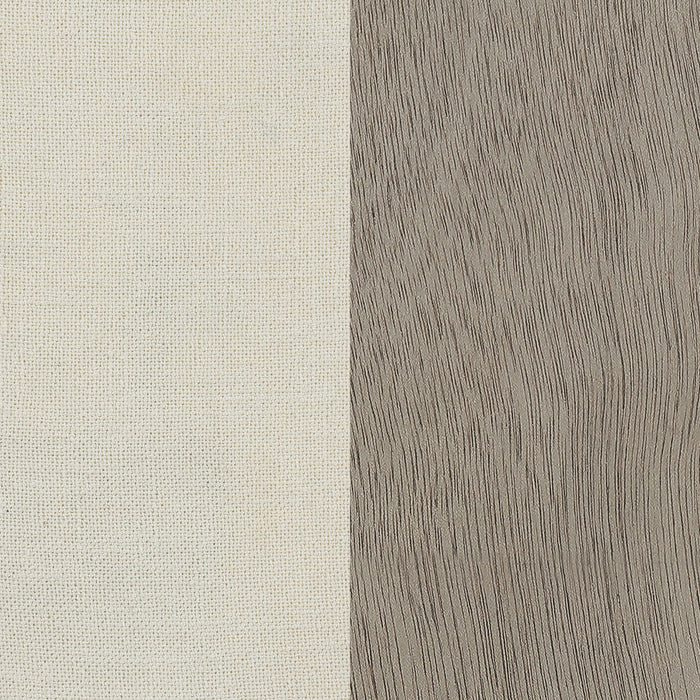 Upholstered Dining Chair With Rolled Edge Seat Back (Set of 2) - Beige