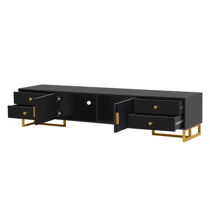 TV Stand With Storage For Living Room