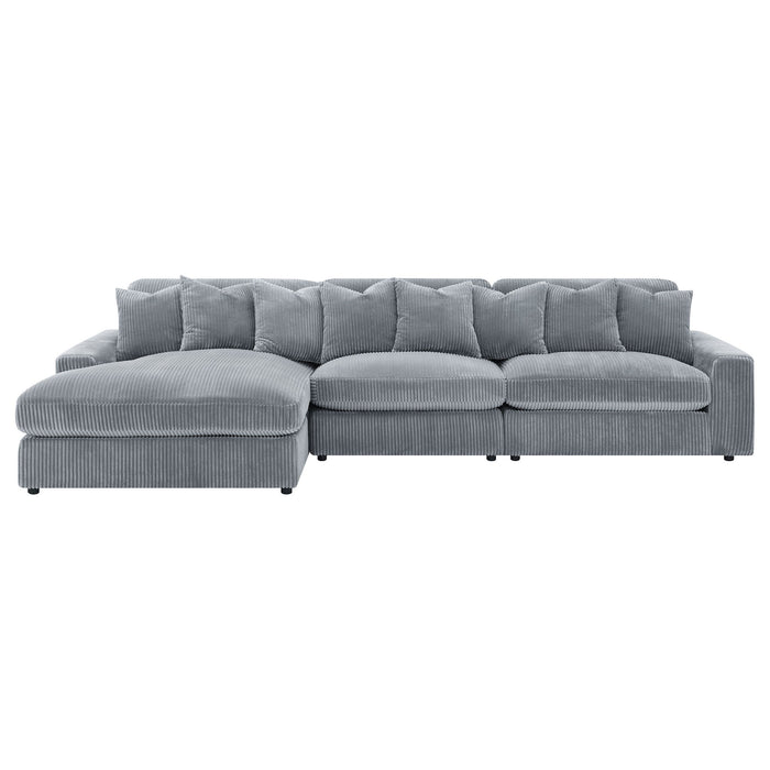 Cassidy - Upholstered Sectional Sofa With Reversible Cushions