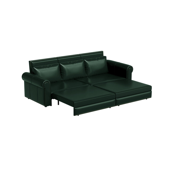 Chesterfield Sofa & Pull Out Bed