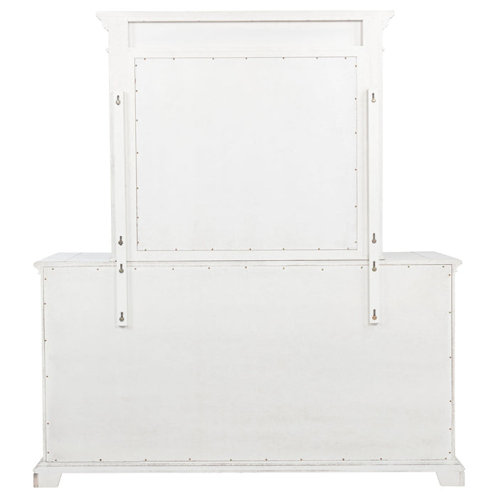 6 Drawer Dresser With Mirror - Vintage