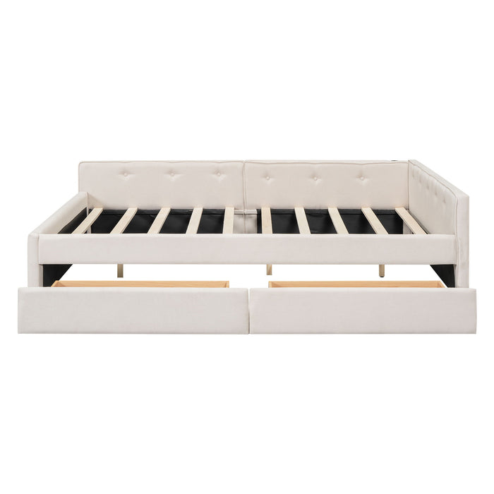 Platform Bed With USB Ports