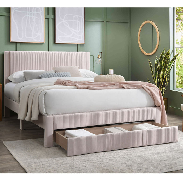 Contemporary Bed & Storage Drawer