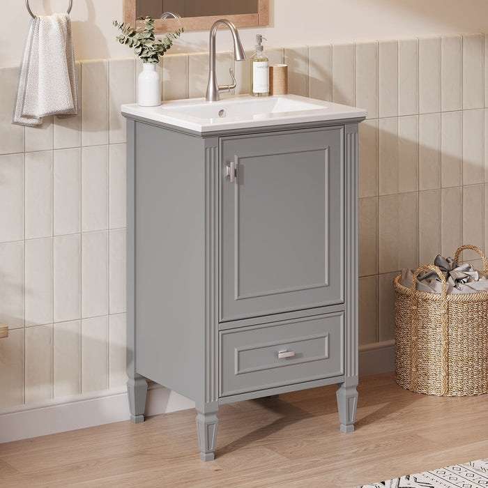 Retro Bathroom Vanity With Sink
