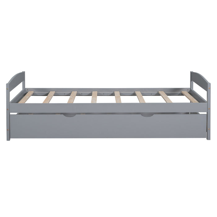 Platform Bed With Trundle
