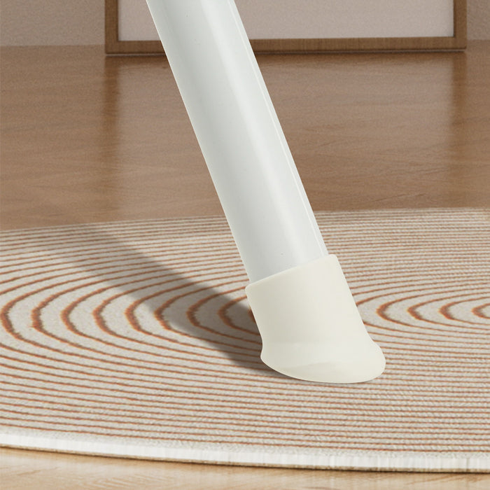 Folding Chairs, Stackable & Waterproof (Set of 4) - White