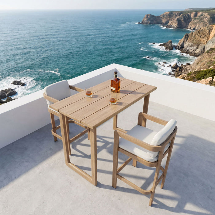 Outdoor Patio Bar Table - Natural