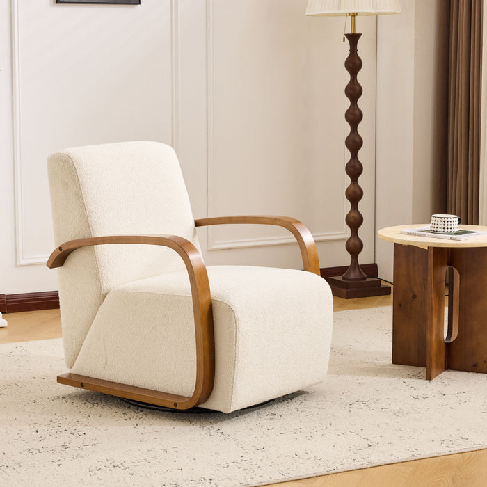 360° Swivel Accent Chair - Beige