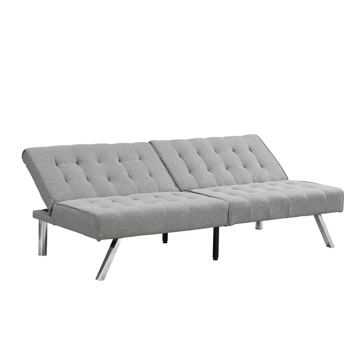 Modern Sofa Bed With Wood Frame And Stainless Legs