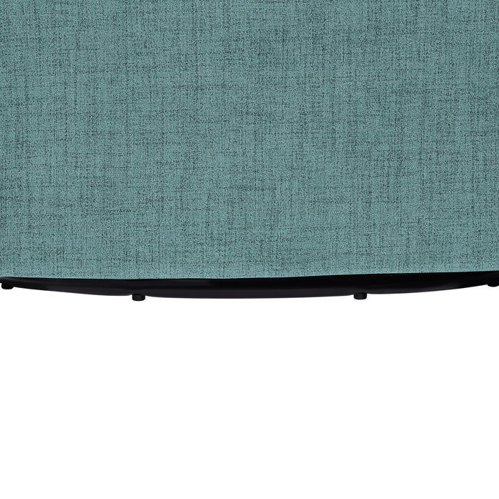 Solitude - Skirted Swivel Accent Chair With Hemp Like