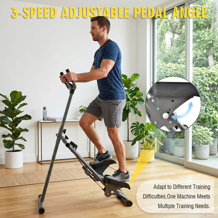 Stair Stepper Machine, Vertical Climber Exercise Equipment With LSD Display