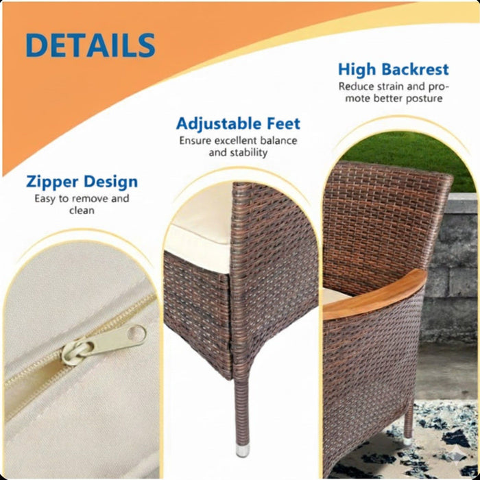 5 Piece Patio Dining Set With Table