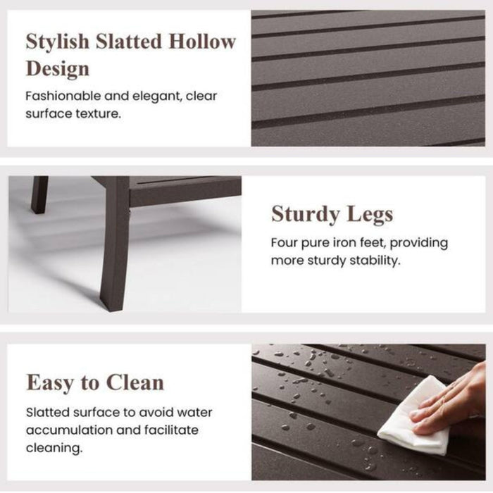 Patio Furniture Set & Coffee Table For Backyard