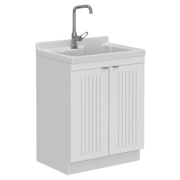 Murphy - Laundry Cabinet & Faucet And Stainless Steel Sink
