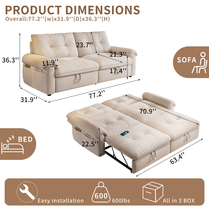 Convertible Cloud Like Sofa Bed
