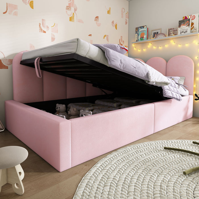 Upholstered Daybed With Hydraulic Storage