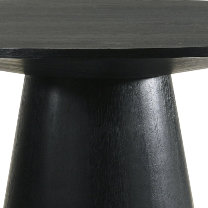 Froja - Manufactured Wood Round Dining Table - Black