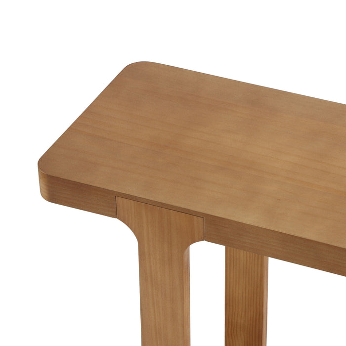 Console Table & Bottom Shelf - Walnut