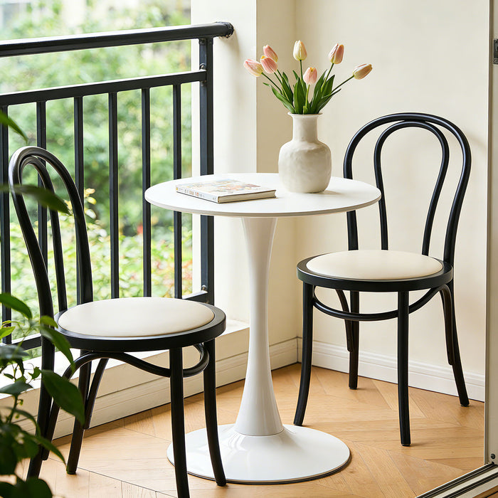 Round Dining Table With Tulip Style Base