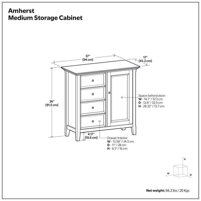 Amherst - Handcrafted Medium Storage Cabinet