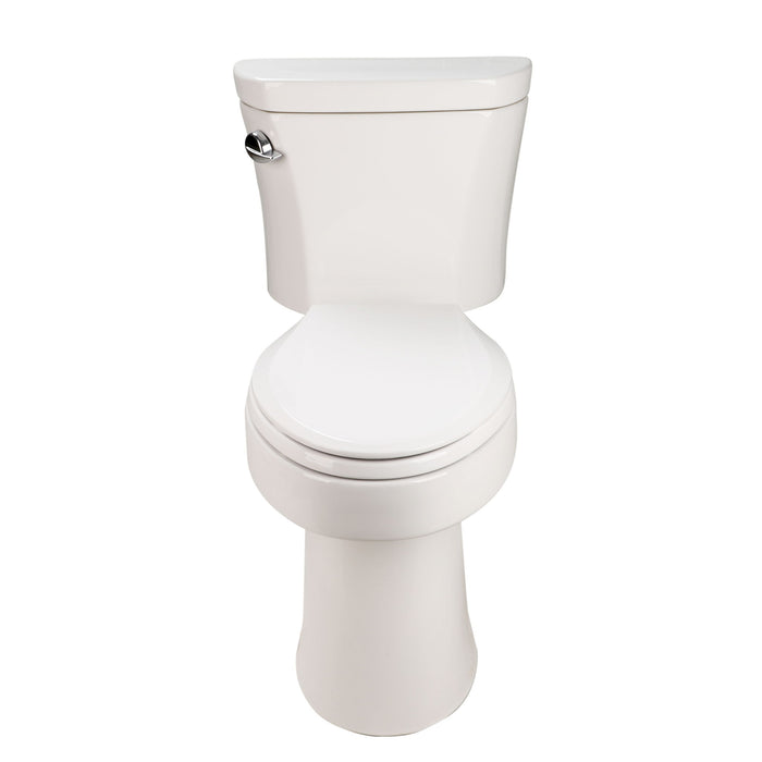 Gloss 2 Piece Toilet With 1.28 Gpf Tornado Flush, Rimless Bowl, Soft Closing Seat - Gloss White