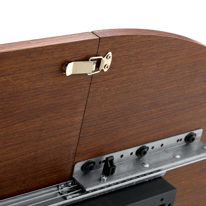 Extendable Round Dining Table - Walnut