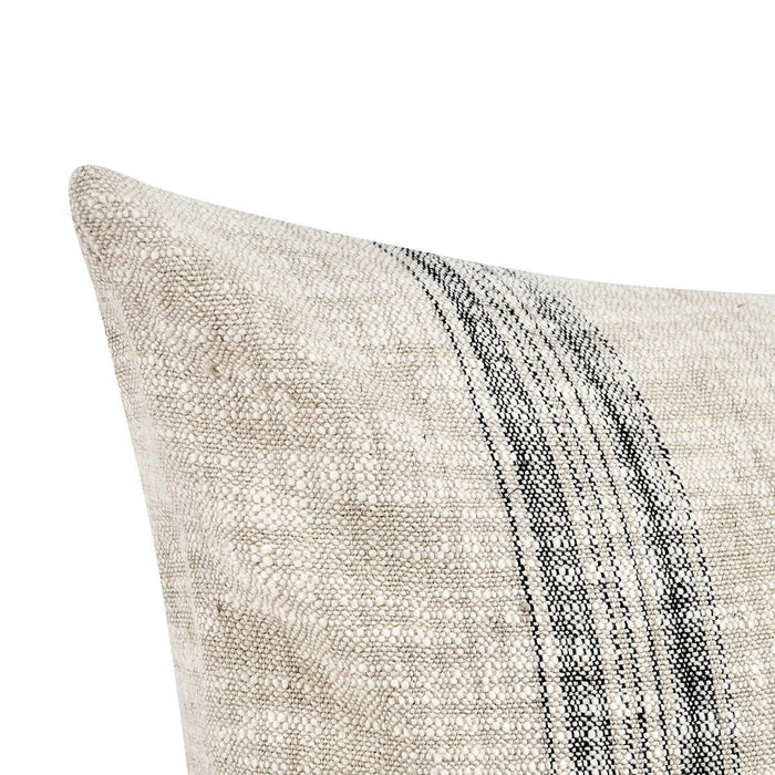 Ria - 36" x 16" Pillow - Natural / Black