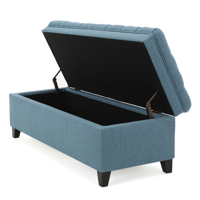 Juliana - Storage Ottoman With Birch Legs