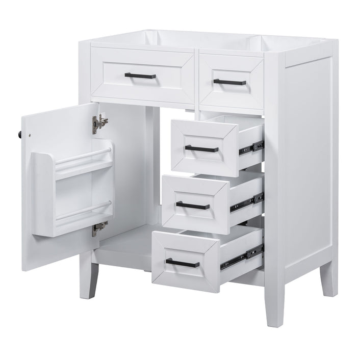 Modern Bathroom Vanity Base Only With Drawers, Freestanding Design