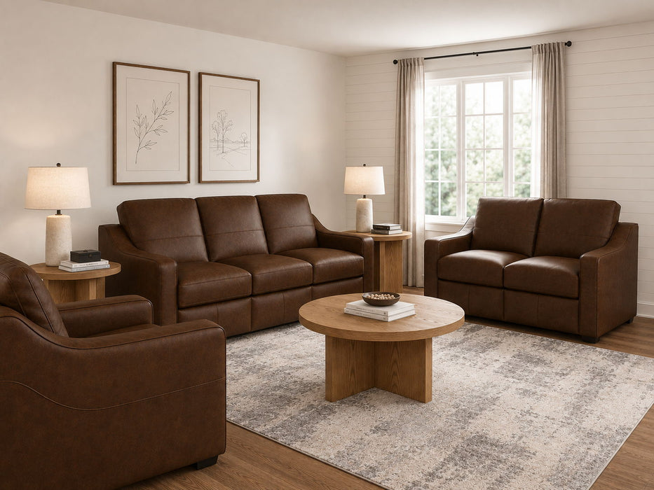 Hudson - Loveseat - Dark Brown