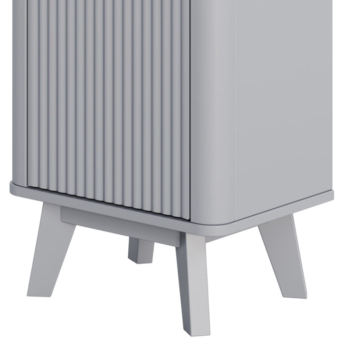 Tall Bathroom Storage Cabinet With Adjustable Shelves And 1 Drawer & Door