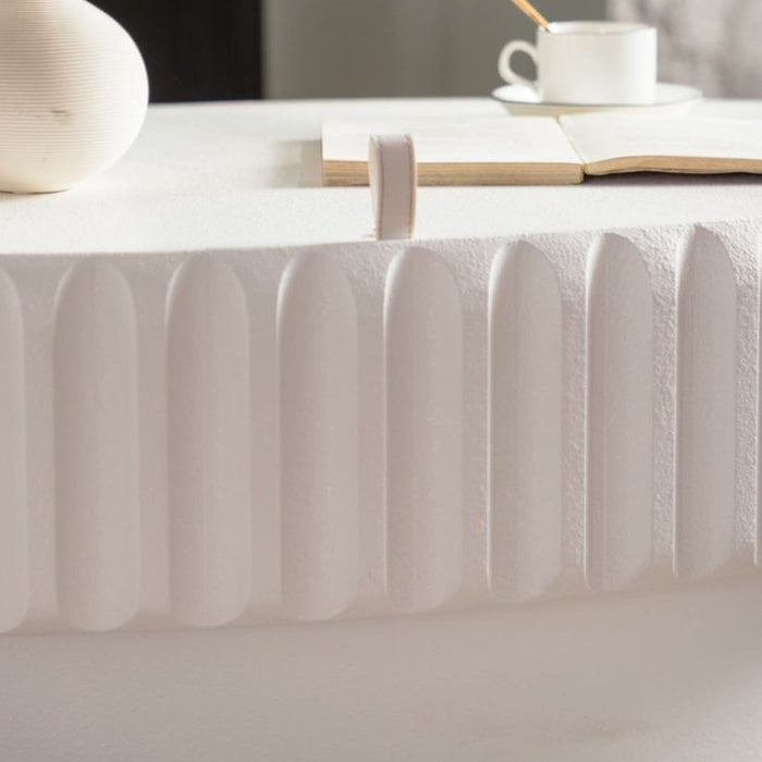 Fluted Storage Table With Lift Off Lid