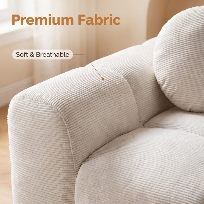 Extra Large Compression Sofa, Cloud Puff Couch For Living Room