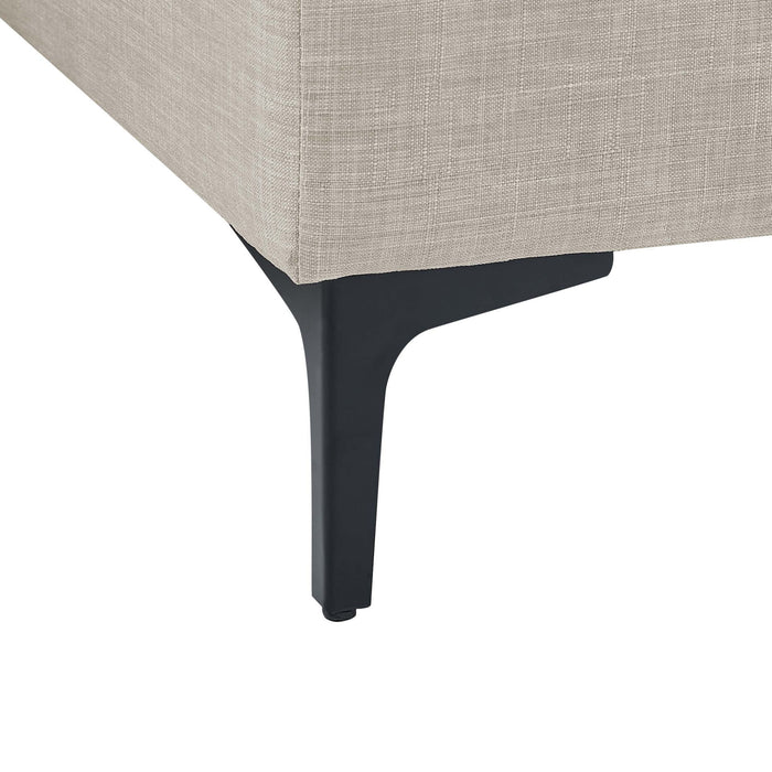 Upholstered Modular Sectional With Tall Legs