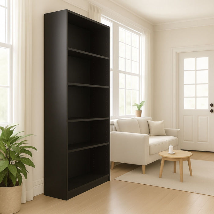 5 Tier Bookshelf Storage Cabinet With Anti-Tip Kit