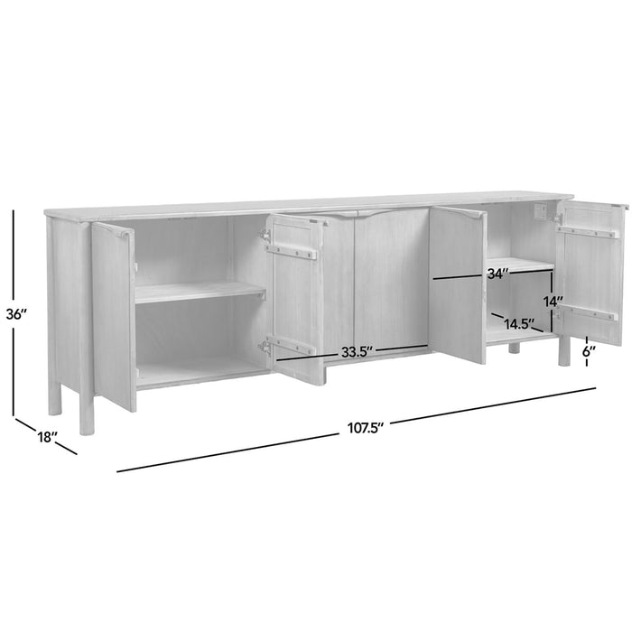 Nolan - 6 Door Sideboard - Brown