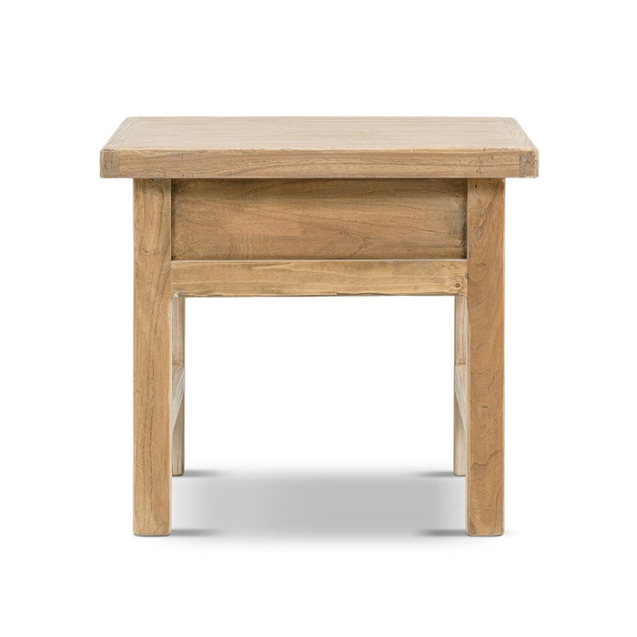 Rowan - Side Table With Drawer - Light Brown