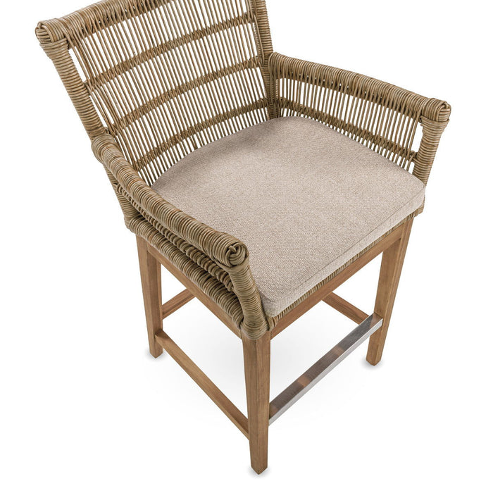 Valerie Outdoor Counter Stool - Natural