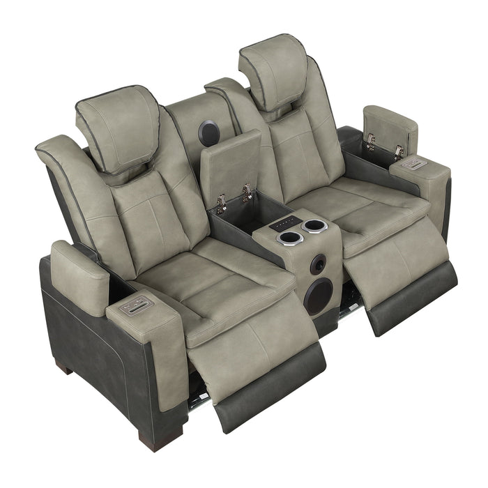 Bruno - Power Reclining Loveseat With Bluetooth Speakers