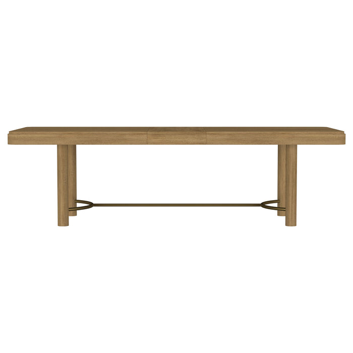 Benson - Extension Leaf Dining Table With Trestle Base - Sand