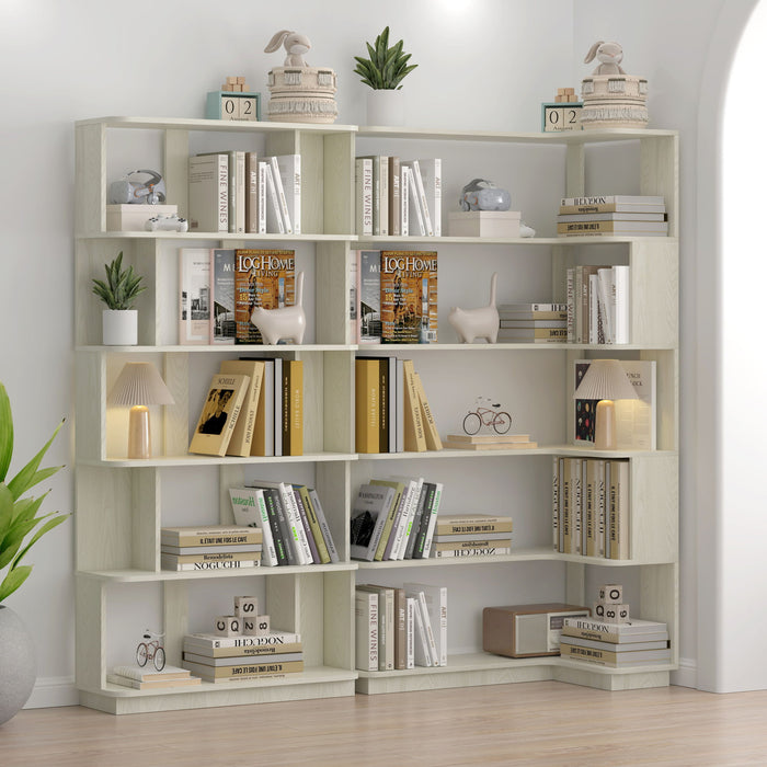 L-Shaped Corner Bookshelf