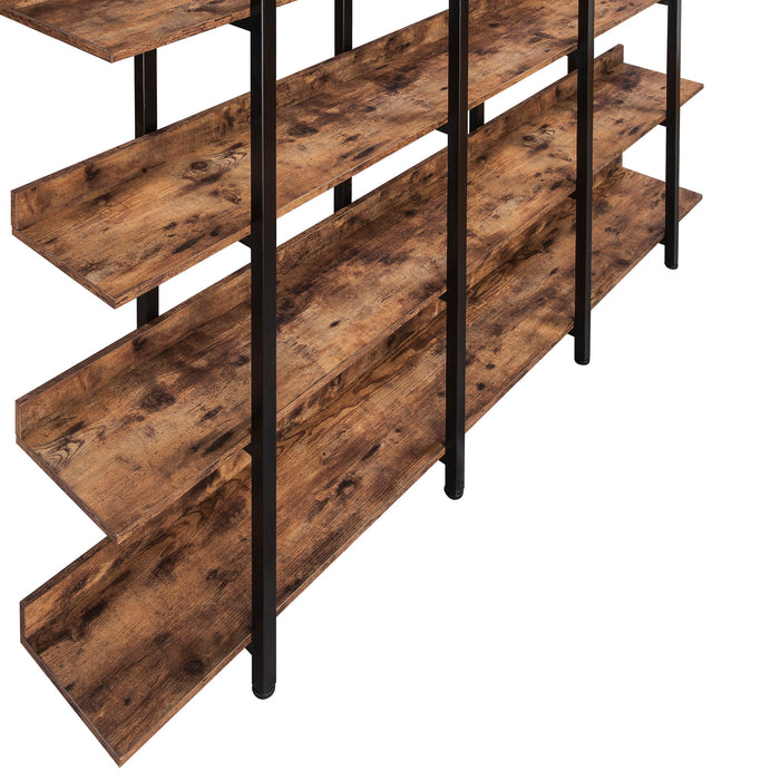 Vintage Industrial 5 Tier Bookcase