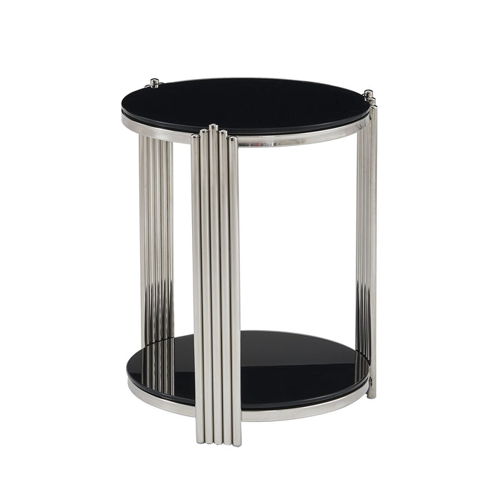 Round Table With Double Layer Storage