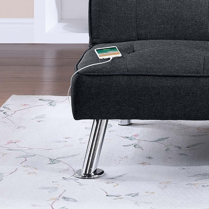 Tufted Sofa With USB Port For Living Room