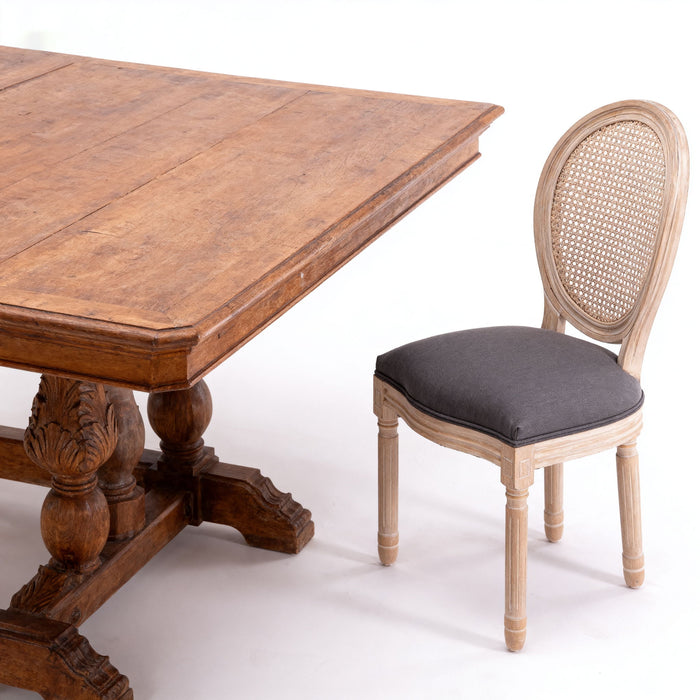 French Country Dining Chairs & Round Back (Set of 2)