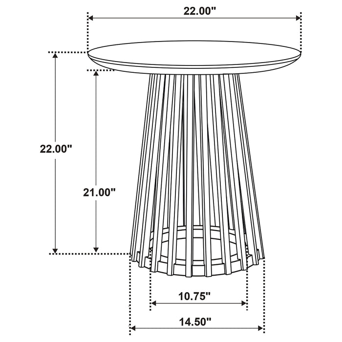Diana - 2 Piece Round Coffee And End Table Set - Natural