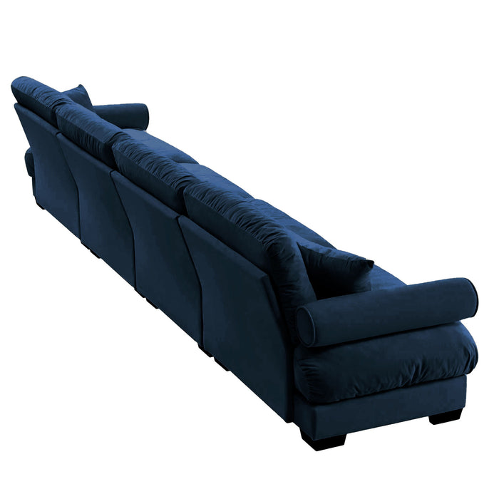 Super Comfort Oversized Modular Sectional Sofa, Deep Seat Convertible L Shaped Couch