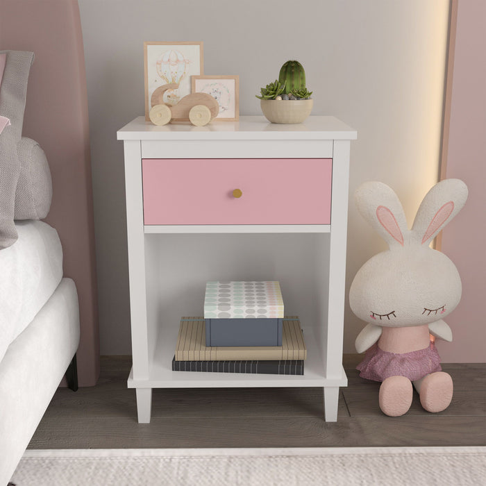 Nightstand With 1 Drawer 1 Shelf