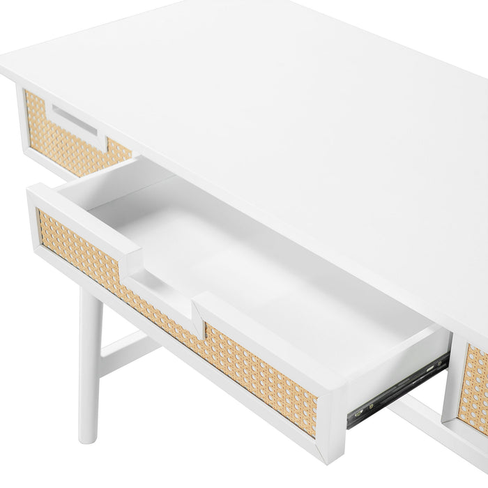 Writing Desk With 3 Drawers For Living Room